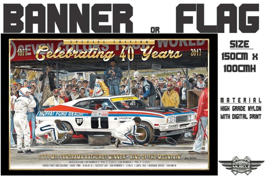 FORD BATHURST & MUSCLE CAR MERCHANDISE & MEMORABILIA: FLAG / BANNER ...